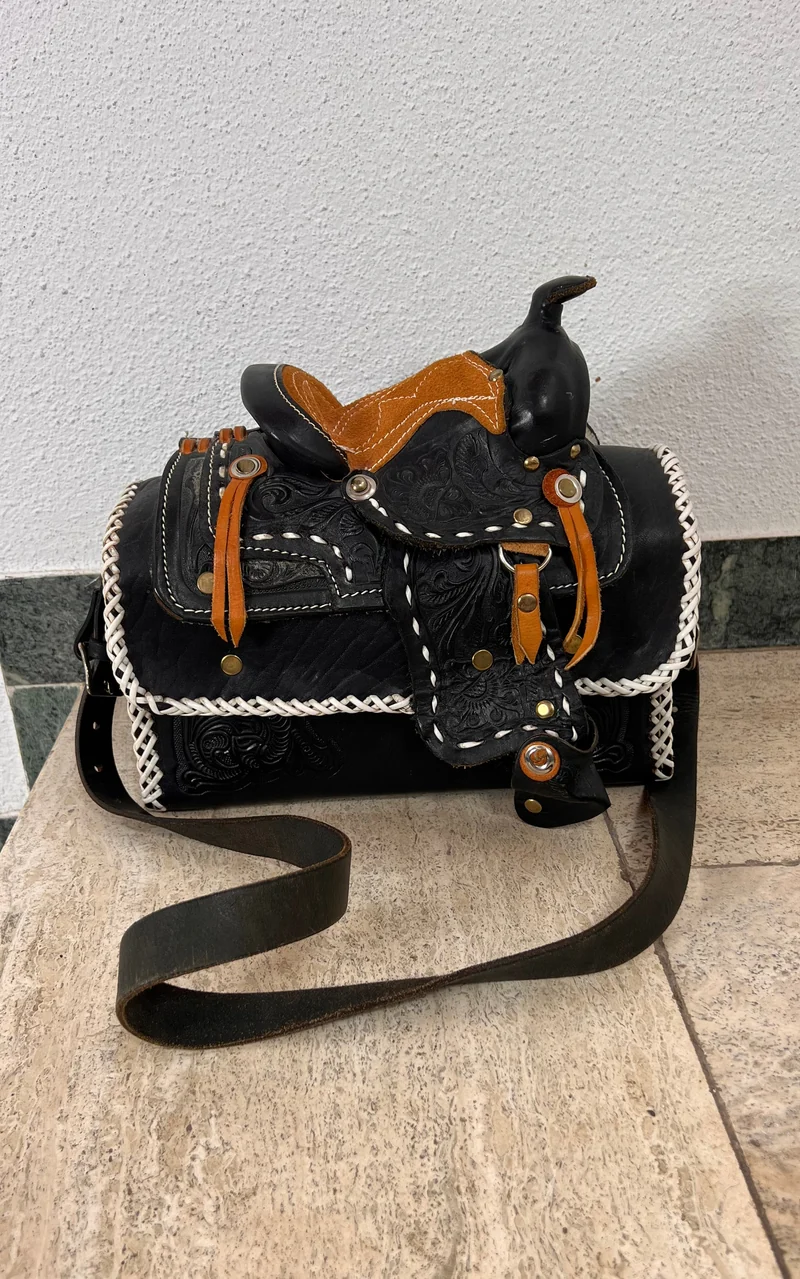 Vintage Western Saddle Shoulder Bag