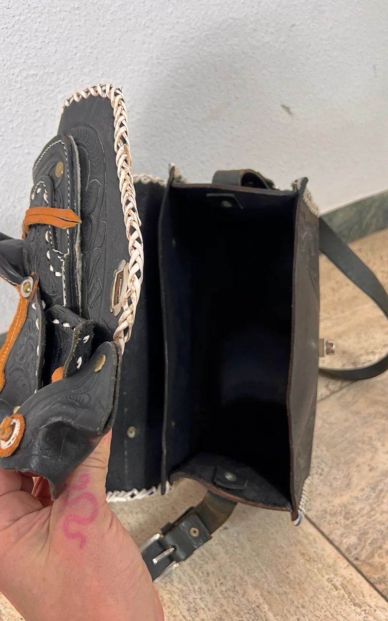 Vintage Western Saddle Shoulder Bag