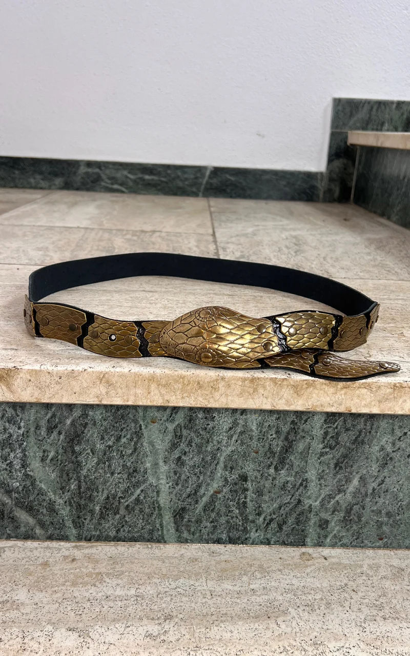 Vintage Snake Belt Gold