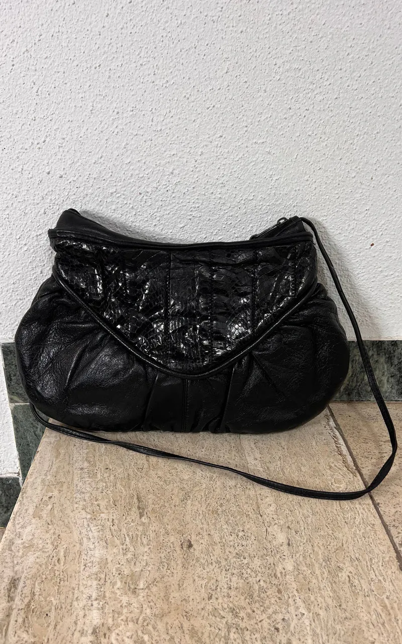 Vintage 80s Snakeskin Pouch
