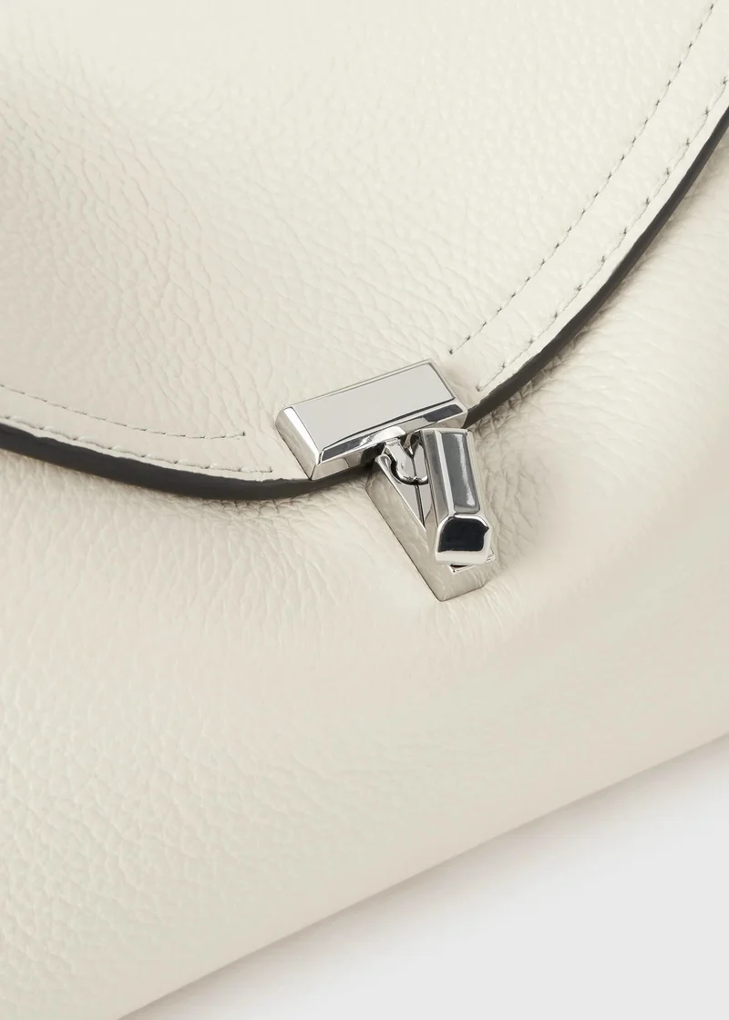 TOTEME Tasche Damen T Lock Leather Clutch Fawn Weiß 234 WLGBG423LE0030106