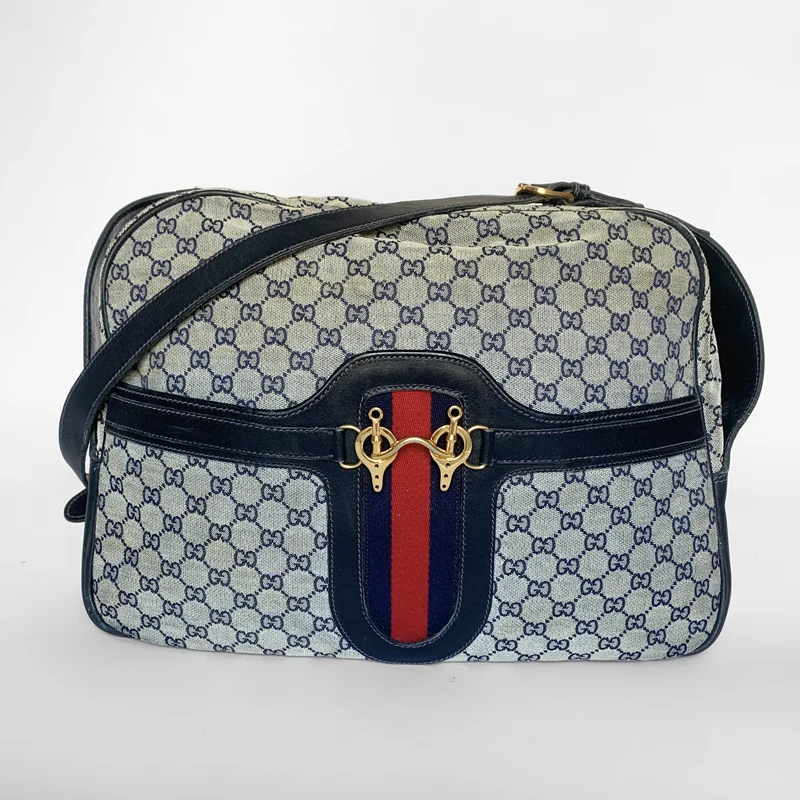 Gucci Reise-Umhängetasche aus Canvas mit Monogramm