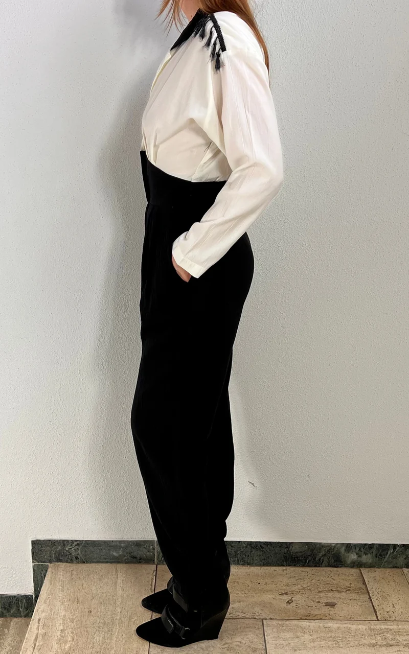 Vintage Tassel Highwaist Jumpsuit