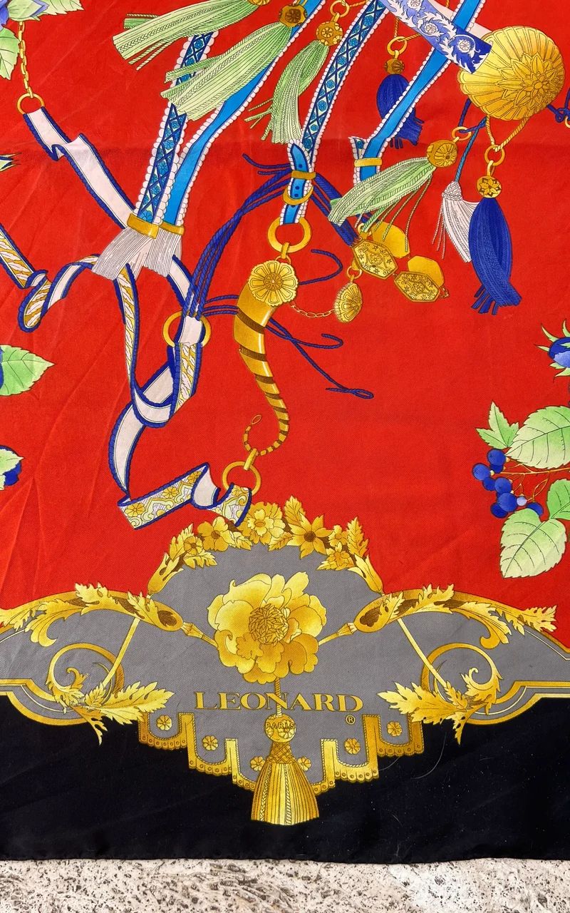 Vintage Leonard Paris Silk Foulard