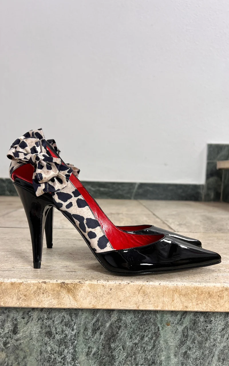 Vintage Beverly Feldmann Patent Leather High Heels 39/38