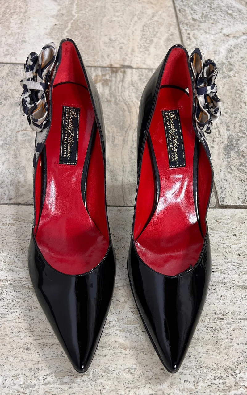 Vintage Beverly Feldmann Patent Leather High Heels 39/38