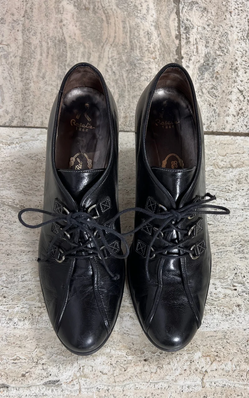 Vintage Roseto 1868 Lace-up Heels 39