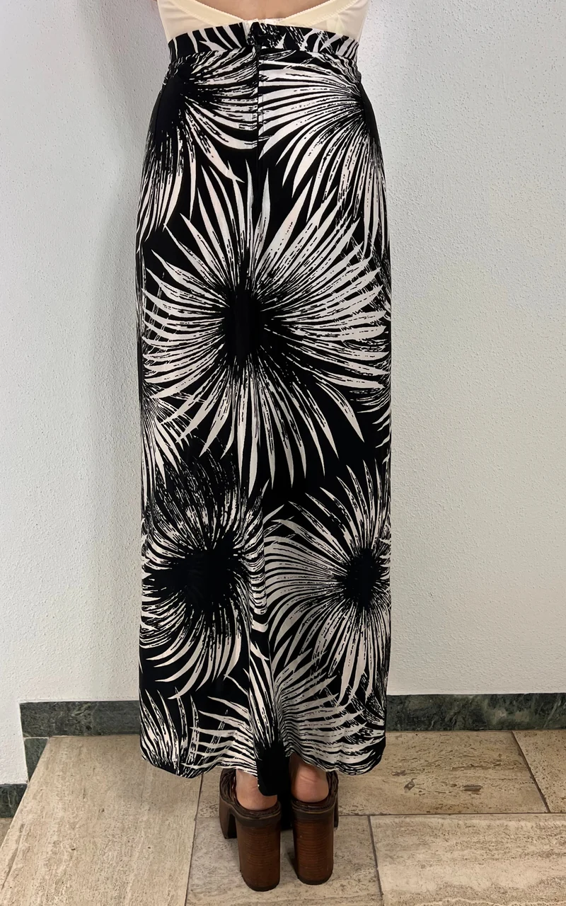 Vintage 70s Sunflower Maxi Skirt