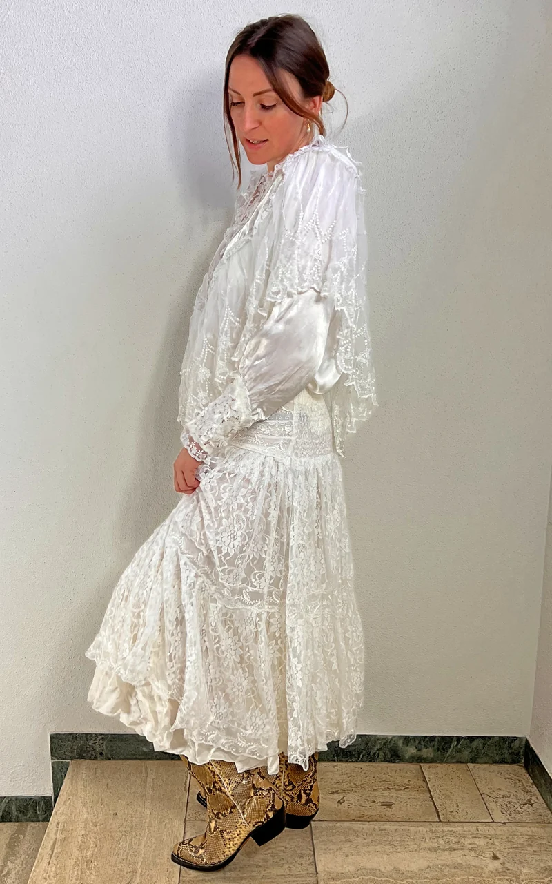 Vintage 80s Cocos Lace Set