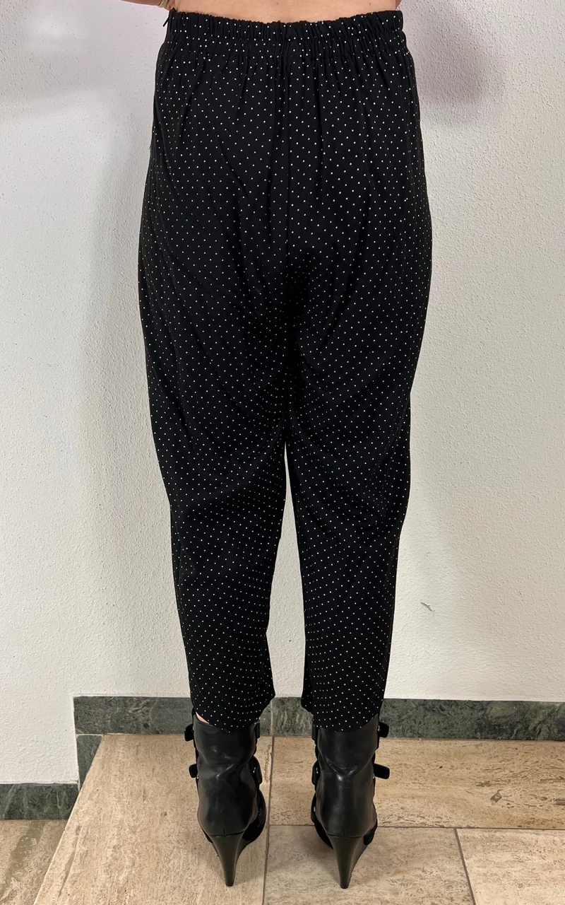 Vintage 90s Polka Dot Heart Buckle Pants