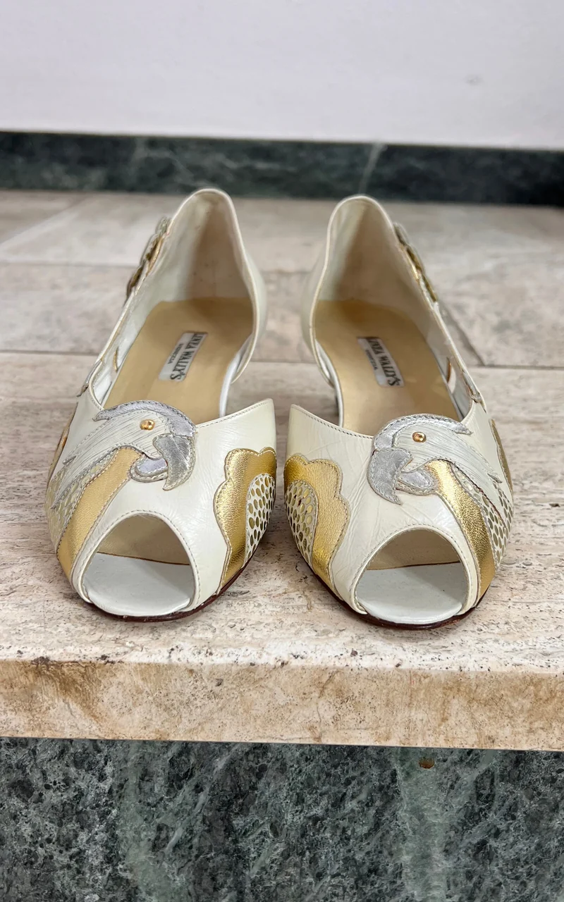 Vintage Linea Wally's Venezia Parrot Wedges 40