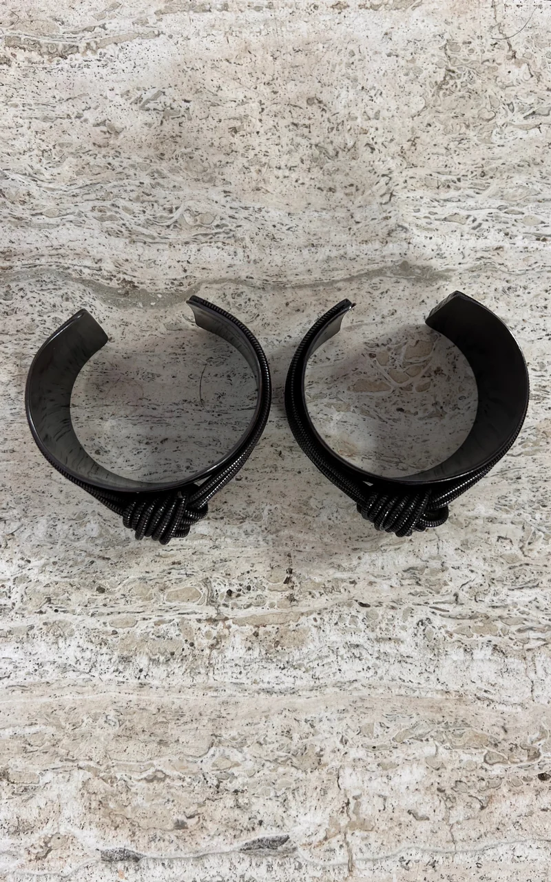 Darkbrown Metal Arm Cuff Set