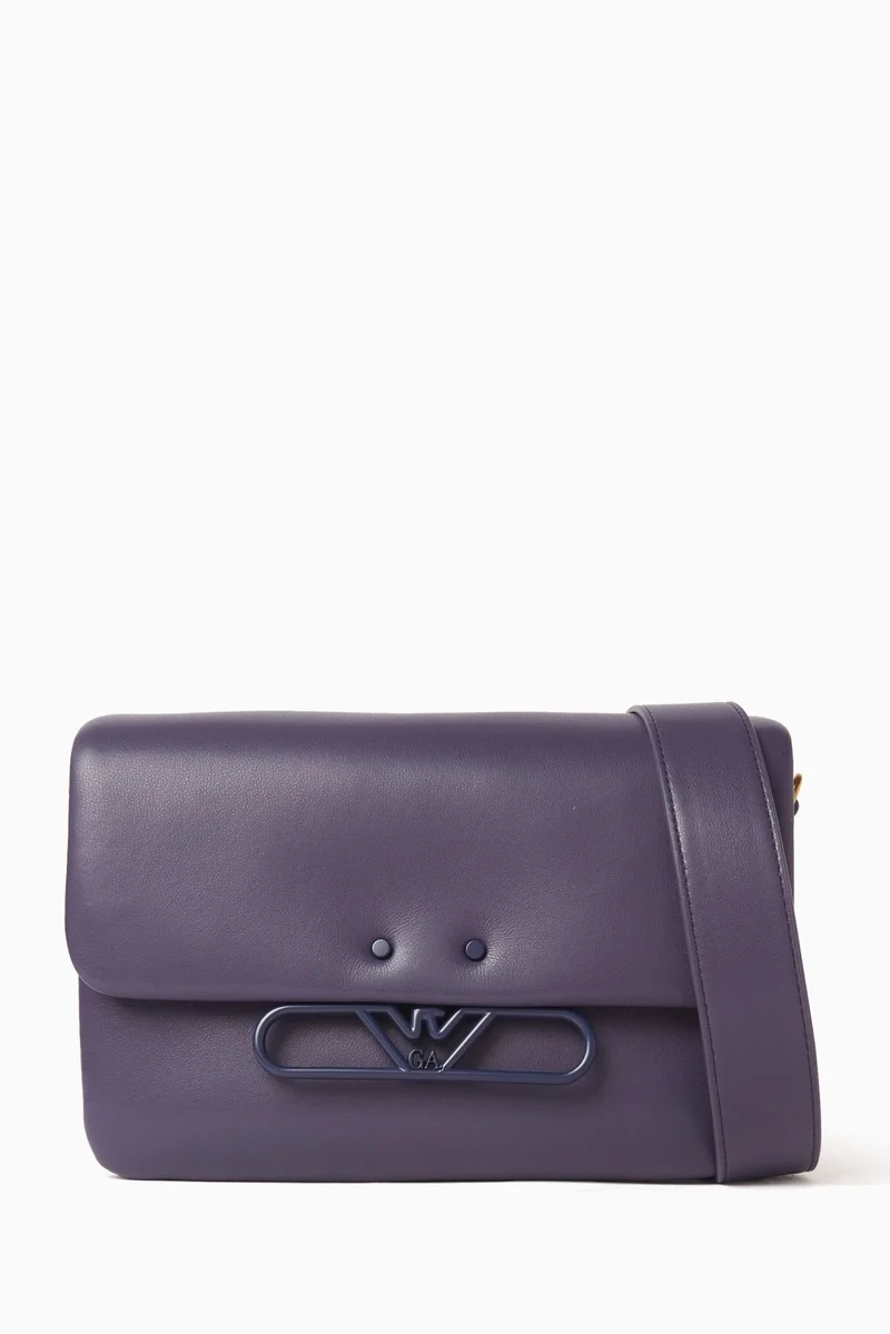 Emporio Armani Umhängetasche Damen Schultertasche Purple EW002925 AF17556 UA063