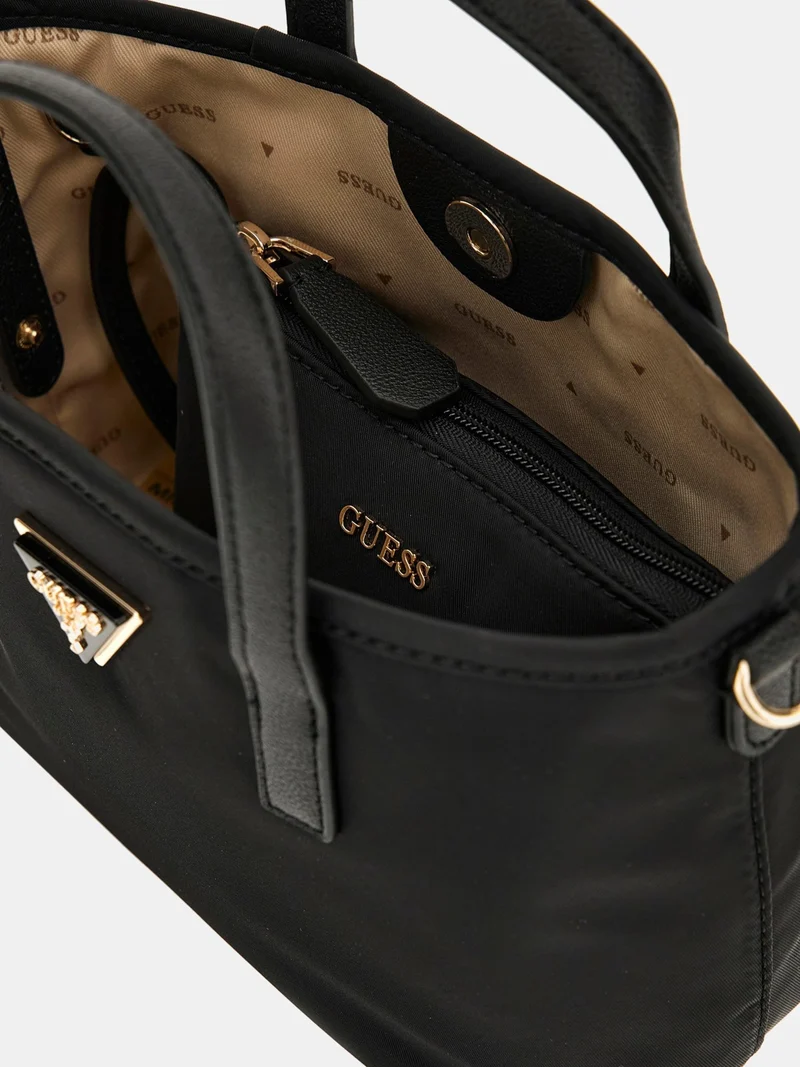Guess Handtasche Damen Latona Mini Shopper Schwarz HWYY9211750BLA