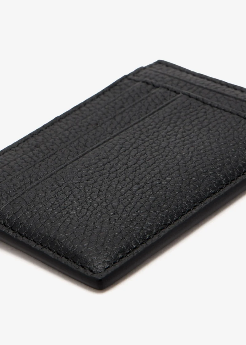 Gucci Kartenetui Unisex Gucci Maxi GG Card Case Schwarz Leder 812681AABY01000