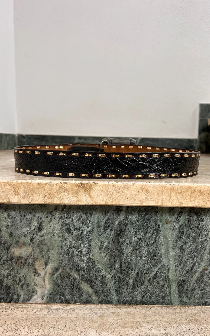 Vintage MENS ''Native American Bear ' The Guardian' by Johnny Lee Gibson Belt