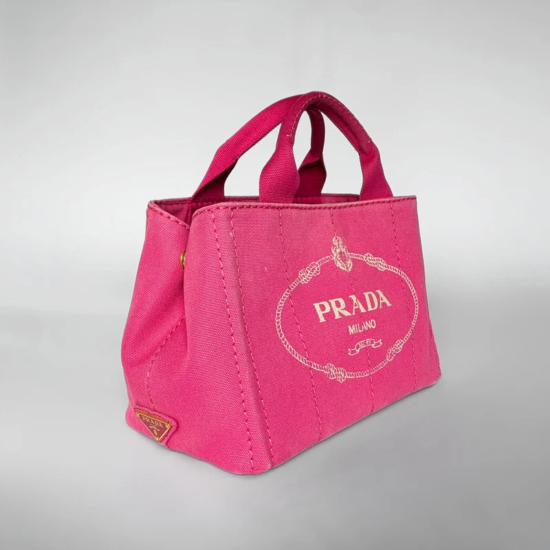 Prada Canapa Tote Small Canvas