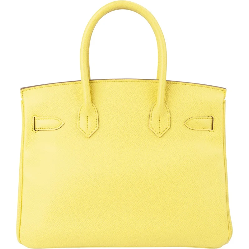 Hermès Soufre Epsom Leather Palladium Birkin 30 Handbag