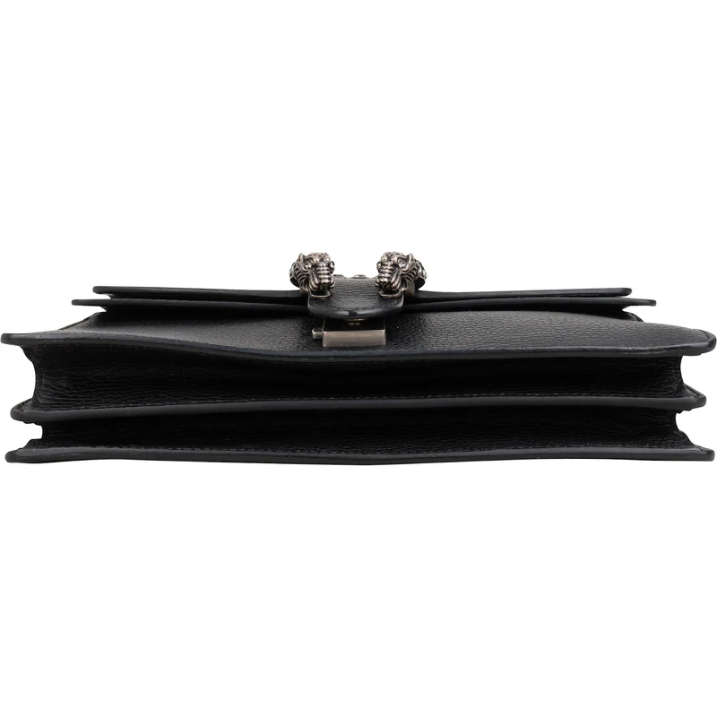 Gucci Grained Leather Crystal Dionysus Shoulder Bag
