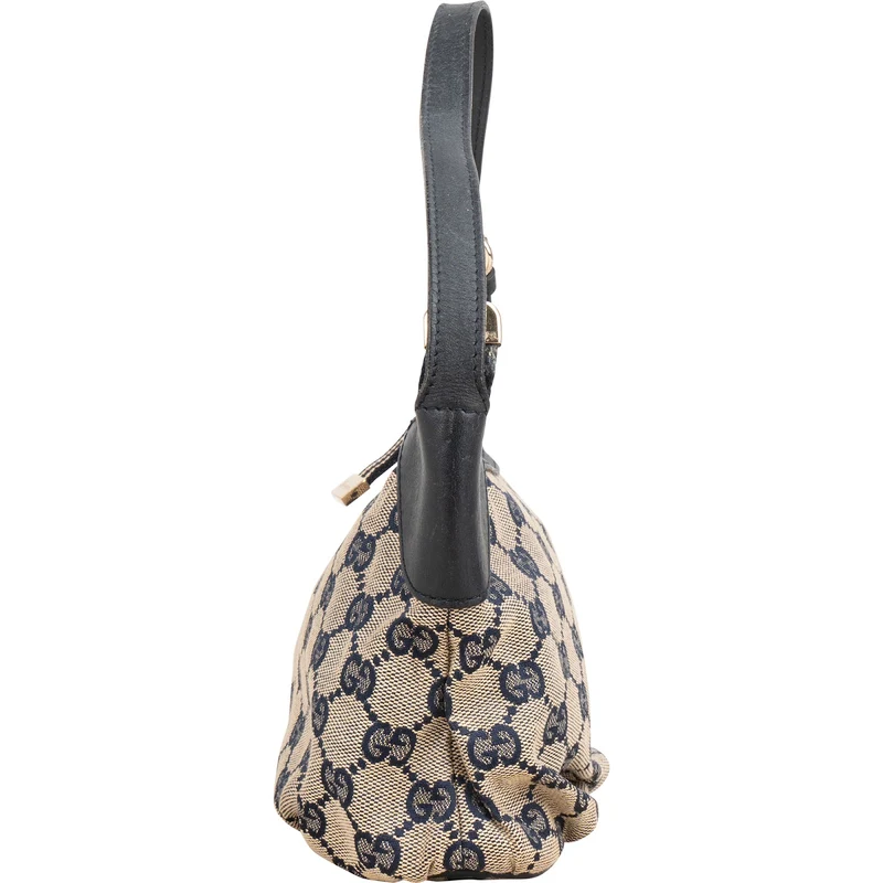Gucci Monogram GG Canvas Navy Pochette Shoulder Bag