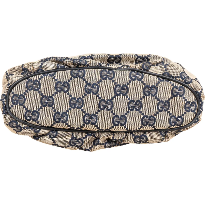 Gucci Monogram GG Canvas Navy Pochette Shoulder Bag