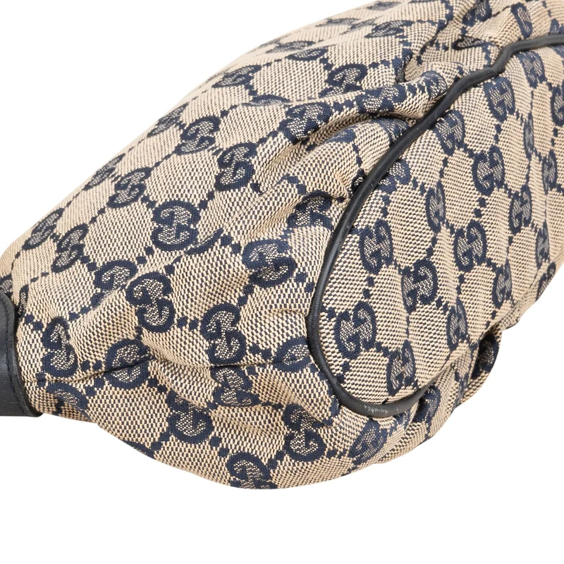 Gucci Monogram GG Canvas Navy Pochette Shoulder Bag