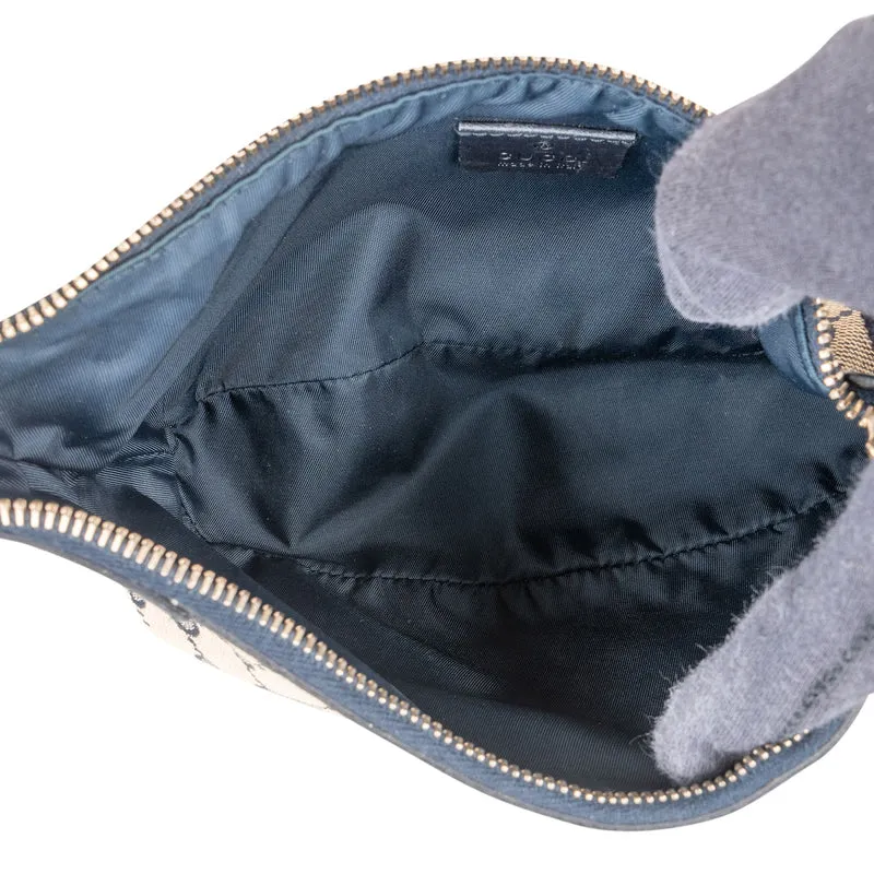 Gucci Monogram GG Canvas Navy Pochette Shoulder Bag