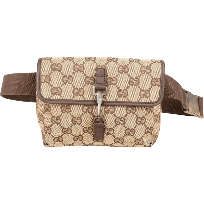 Gucci Monogram GG Canvas Jackie Belt Crossbody Bag