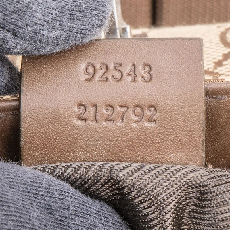 Gucci Monogram GG Canvas Jackie Belt Crossbody Bag