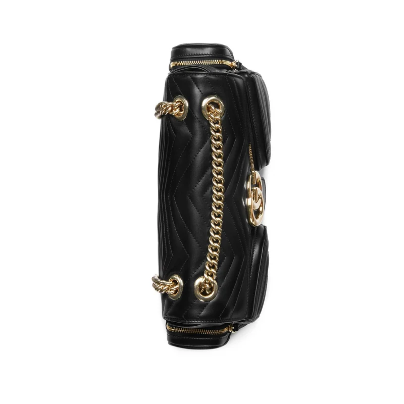 Gucci Schultertasche GG Marmont Multi-Pocket Schwarz 795228AADPJ1000