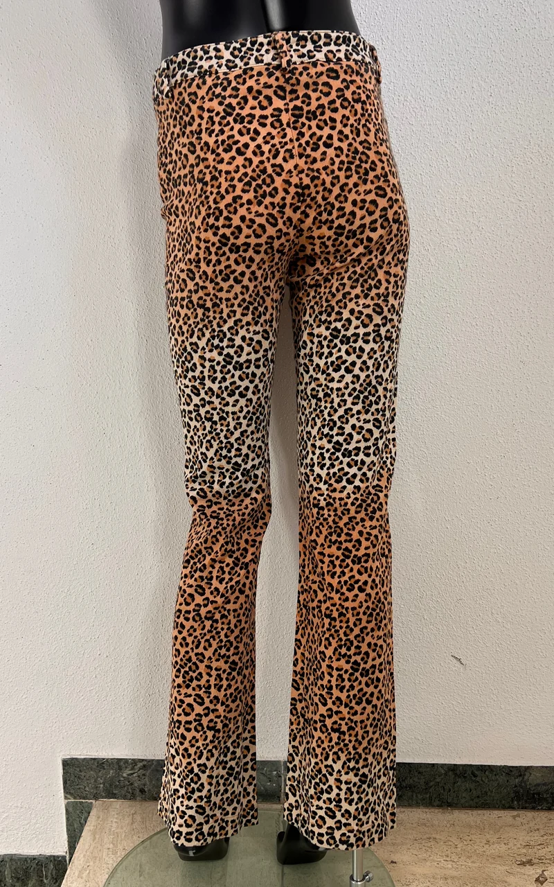 Vintage Morgan de Toi Leopard Denim Pants