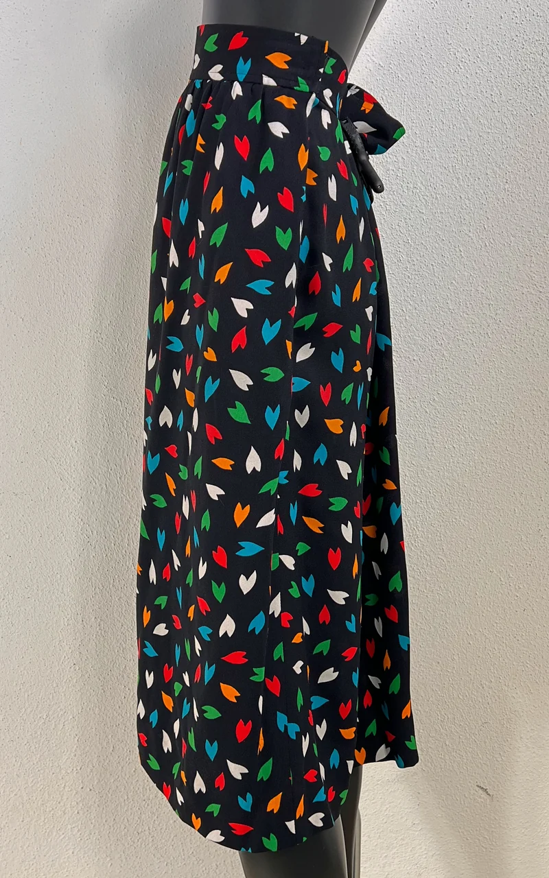 Vintage 1979 Yves Saint Laurent Silk Skirt