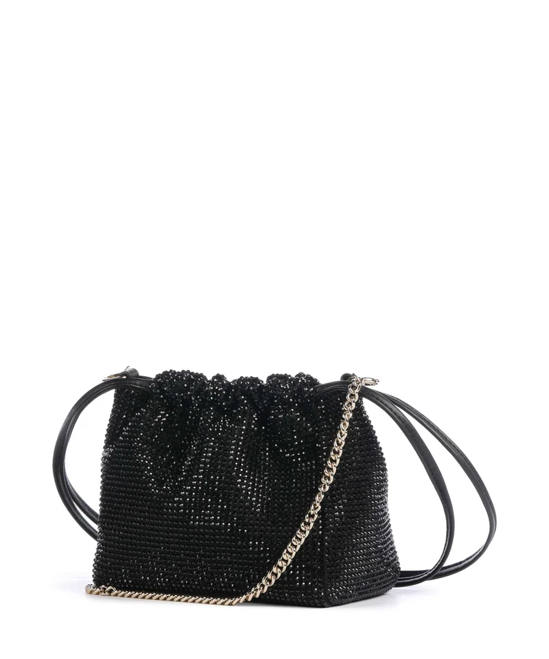 Pinko Flower Bucket Handtasche nero/limousine/oro