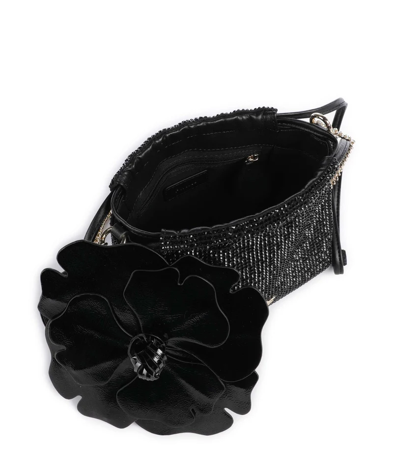 Pinko Flower Bucket Handtasche nero/limousine/oro