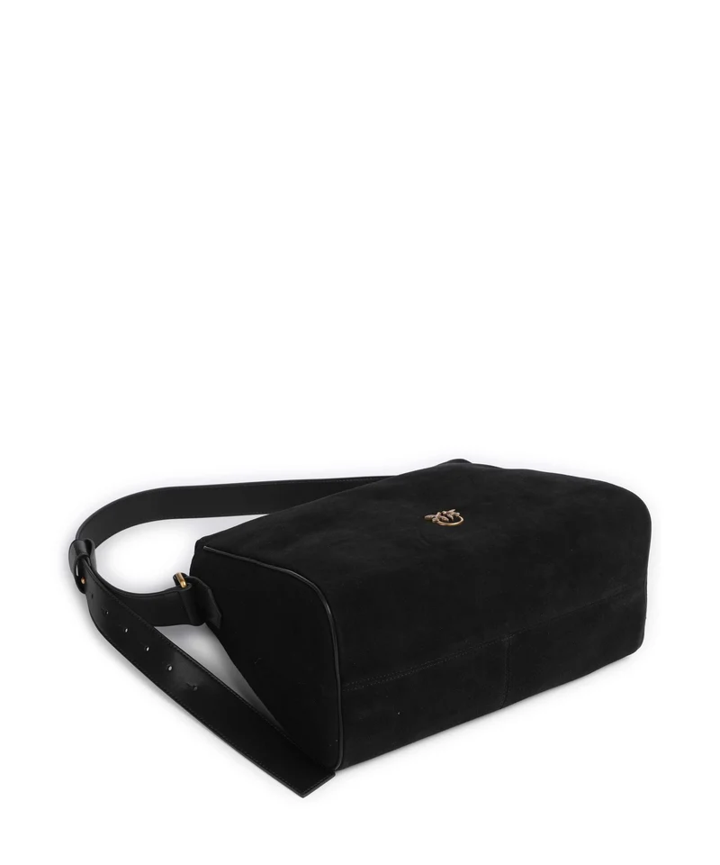 Pinko Leaf Big Beuteltasche nero/antique gold