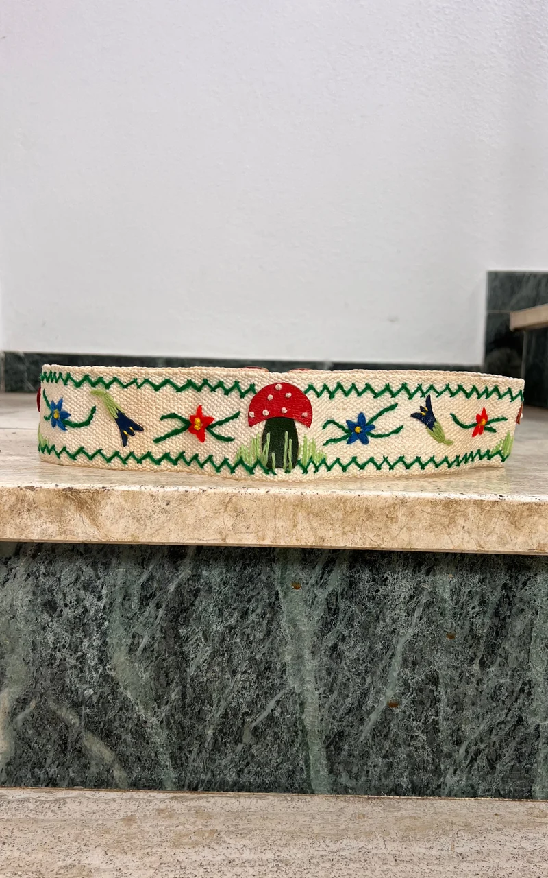 Vintage 60s Bavarian Mushroom Belt