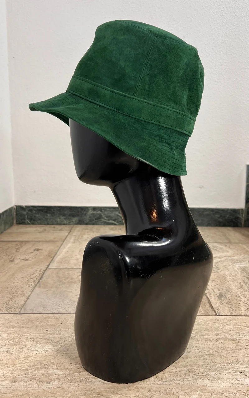Vintage 70s Suede Bucket Hat
