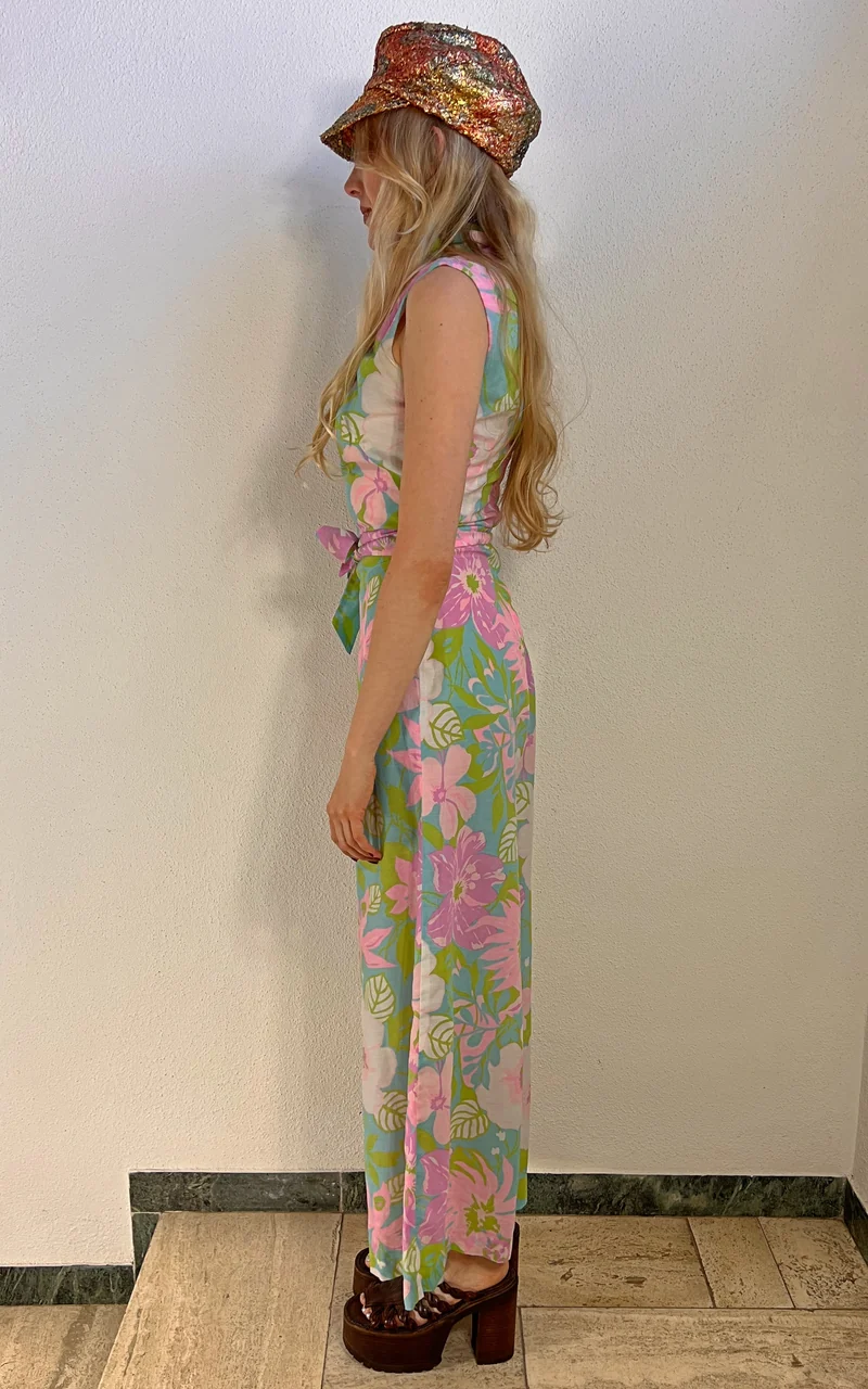 Vintage 70s Flower Jumpsuit