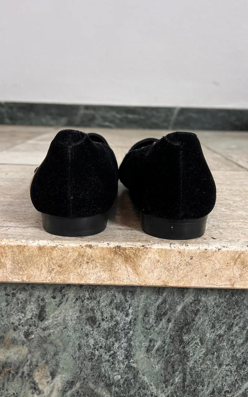 Vintage 90s Velvet Loafer 38