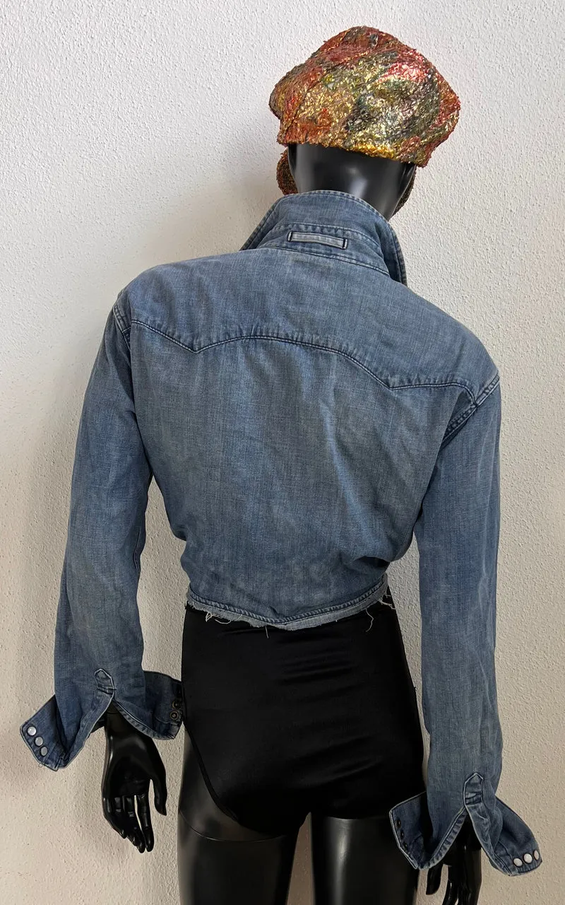 Vintage Reworked Levis Cropped Shirt