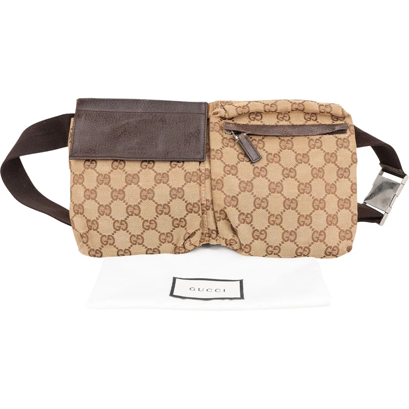 Gucci Monogram GG Canvas Belt Crossbody Bag