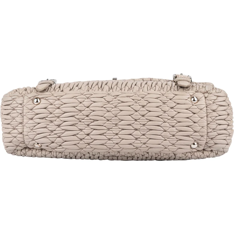 Miu Miu Quilted Leather Coffer Handbag
