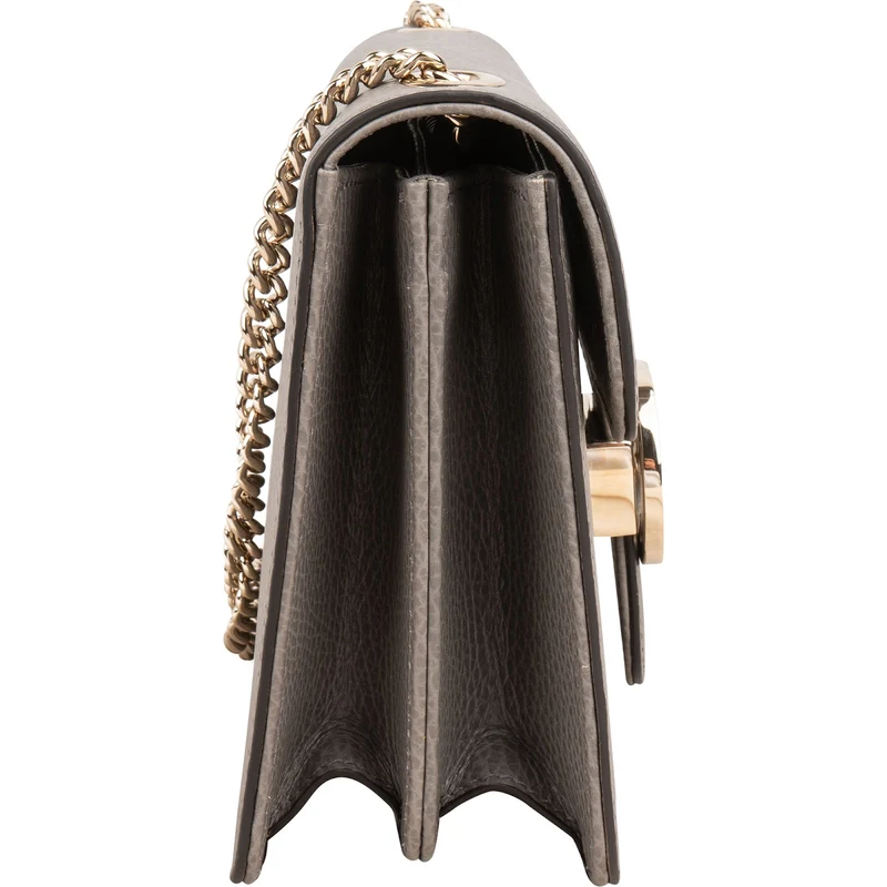 Gucci Grained Leather Interlocking GG Small Crossbody Bag