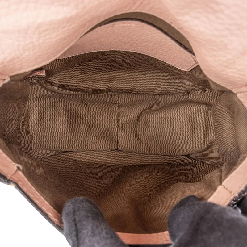 Chloé Grained Calfskin Mini Marcie Saddle Crossbody Bag