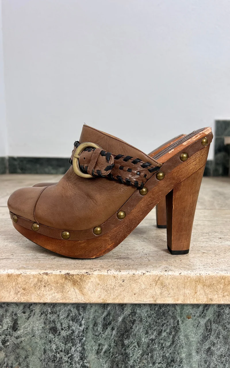 Vintage Early 2000 Buffalo London Platform Clogs 37