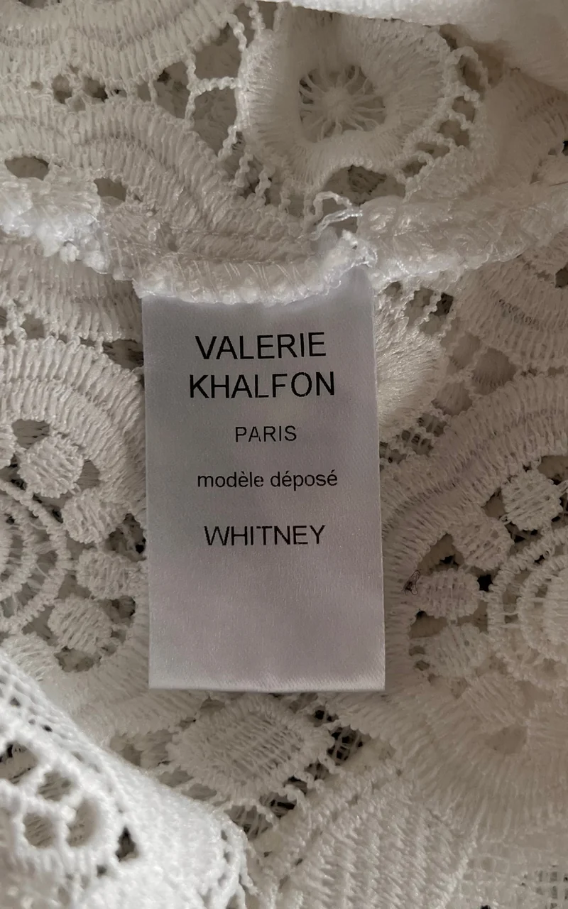 Valerie Khalfon Paris Crochet Style Lace Dress