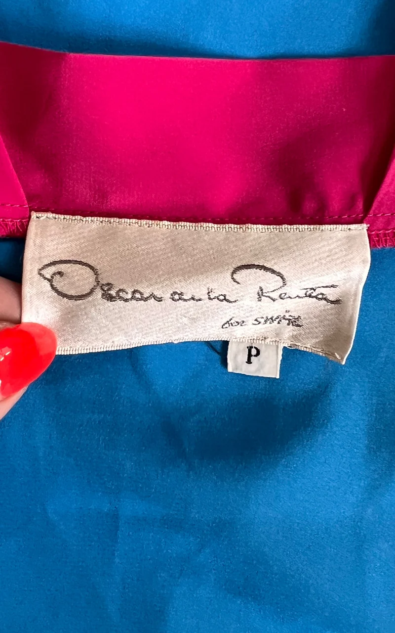 Vintage 70s Oscar de la Renta for Swirl Caftan Dress