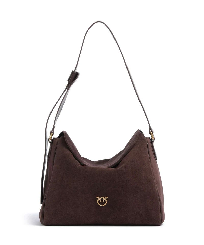 Pinko Leaf Big Beuteltasche borgogna/antique gold