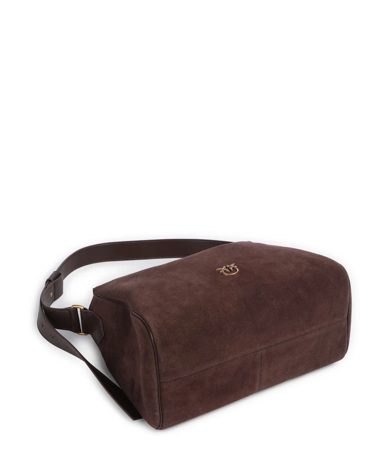 Pinko Leaf Big Beuteltasche borgogna/antique gold