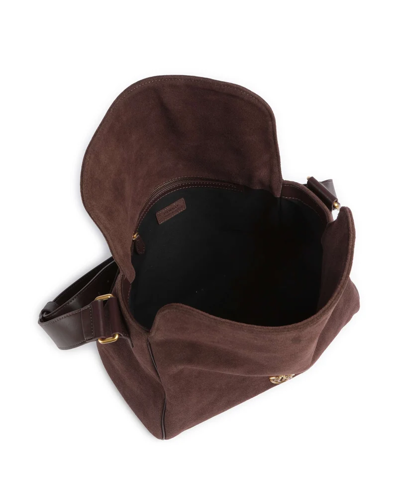 Pinko Leaf Big Beuteltasche borgogna/antique gold